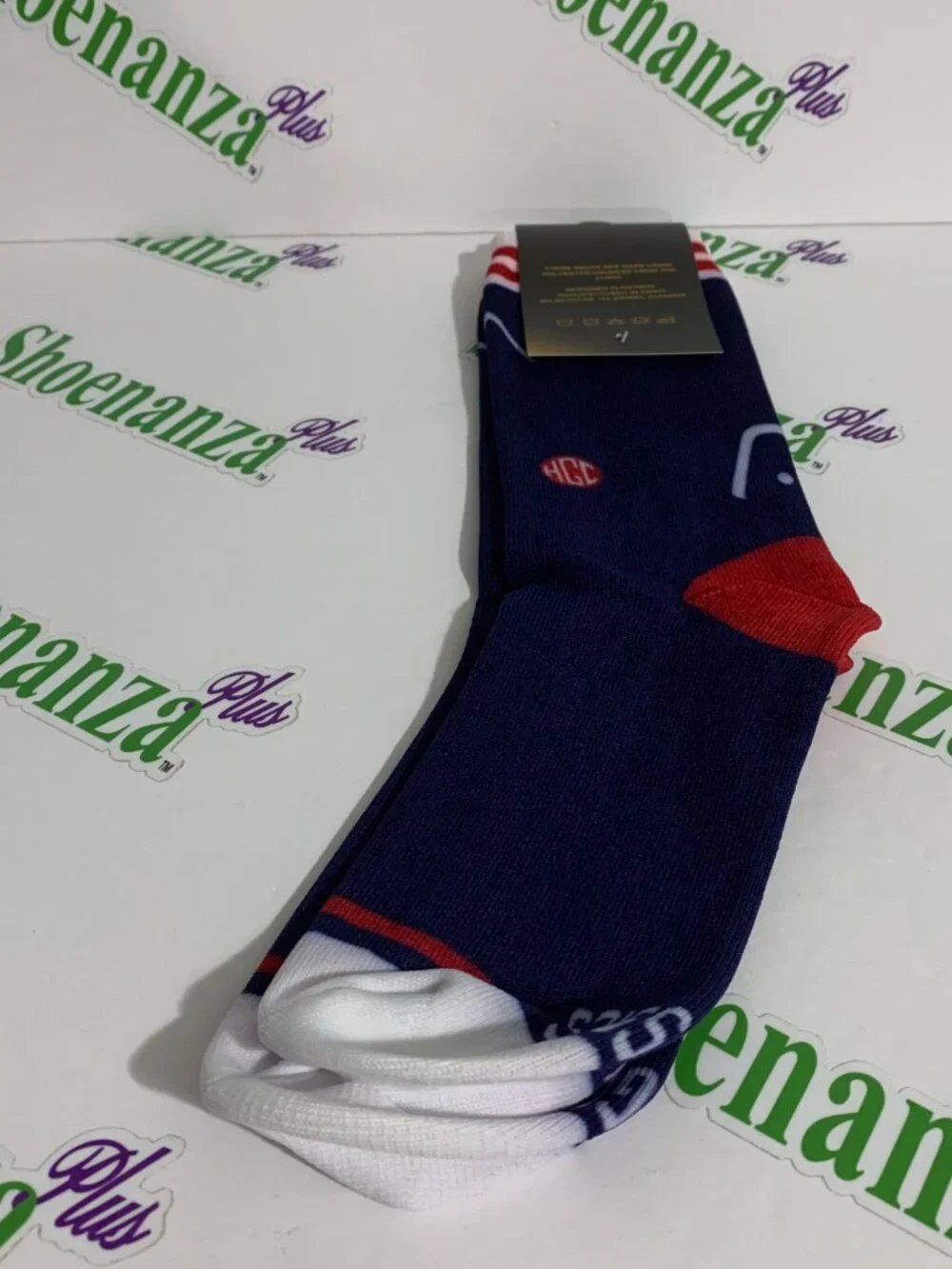 Headgear Classics Socks Aaliyah Crew Purple Red White Mens Size 5 - 8